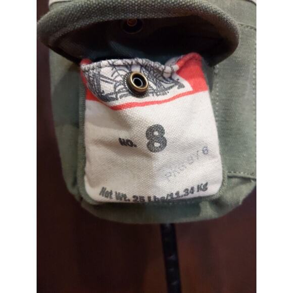 Selina Vaughan Studios Canvas Crossbody Bag Small Seed Sack Beer Bottle Grunge - Picture 2 of 9